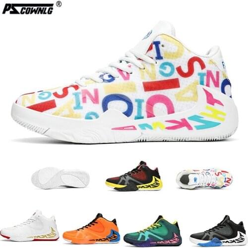 Fashion Basketball Shoes Breathable Cushioning Non-Slip Wearable Sports Shoes Gym Training Athletic Basketball Sneakers