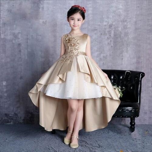 Girls Dress Kids Dresses Little Princess Flower Girl Dress Long Wedding Gown Children Christmas Party Clothing