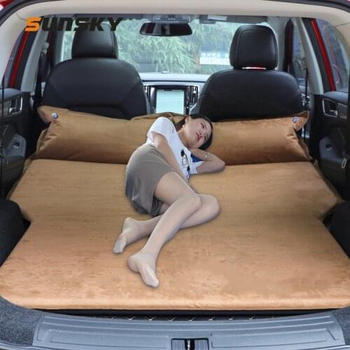 Universal Car Trunk Sleeping Mat Suede Sleeping Mat Mattress Off-road SUV Trunk Travel Inflatable Mattress Air Bed