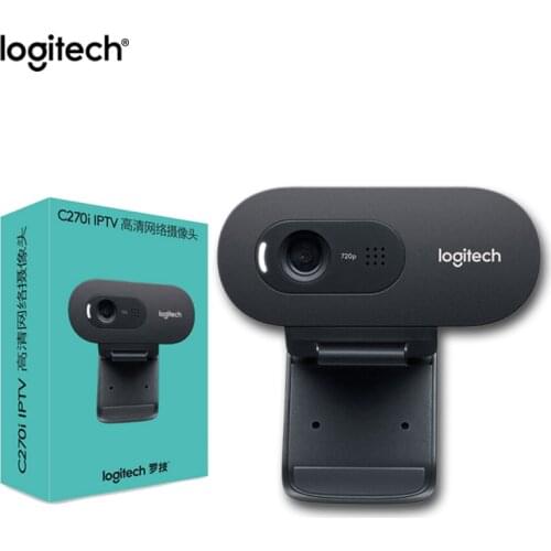 Logitech C270i IPTV HD webcam built-in microphone USB2.0 Mini Computer Camera for PC Laptop