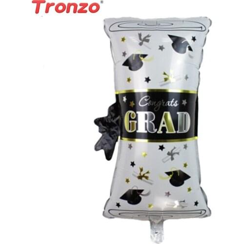 Tronzo Graduation Air Balloons Inflatable Aluminium Foil GRAD Doctor Balloons Toys Birthday Party Decor Gift 74*41CM 2019