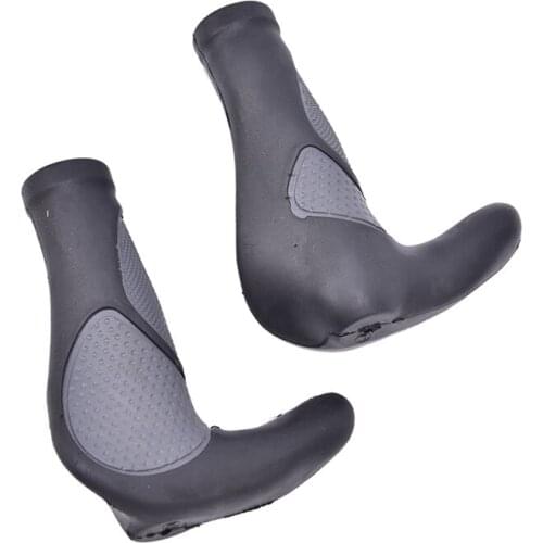 1 pair Comfy Bicycle Grips Rubber Integrated MTB Cycling Hand Rest Mountain Bike Handlebar Casing Sheath Shock Absorption