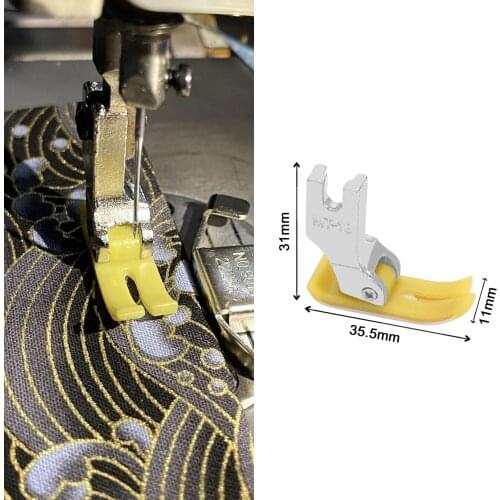 2 Pcs MT-18 Industrial Sewing Machine Non-stick Leather Plastic Presser Foot For Sewing Machines Accessories