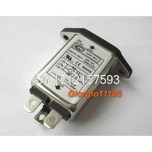 2pcs General Purpose AC Power EMI Noise Filter 10 Amp 110V 115V 220V 240V 250V