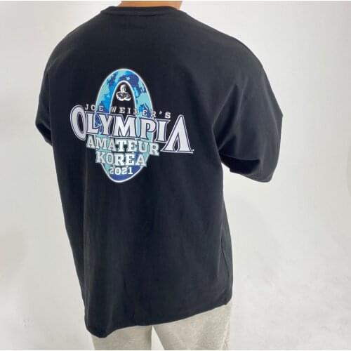 2021 Olympia Games mens and womens sports short sleeve t-shirt mens fashion loose fitness running training clothes in summer