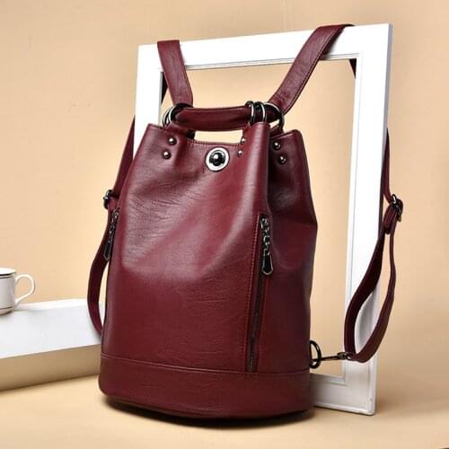 2021 Winter New Women Backpack Designer High Quality Leather Backpack Large Capacity School Bags for Girls Leisure Shoulder Bags