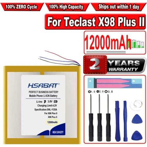 HSABAT 12000mAh Battery for Teclast X98 Plus II 2 Tablet PC 3 Lines C2D7 2879127