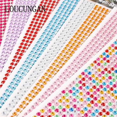 1200Pcs 3mm Crystal Acrylic Rhinestone Stickers Phone Case DIY Applique Decoration Flatback Trim Shoes Clothing Glass Wall Art