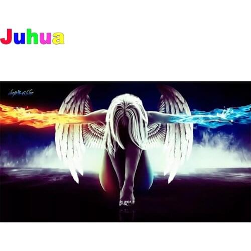 Fantasy Ice fire angel Diy diamond painting full drill 5d modern diamond embroidery gift living room decor drop shipping
