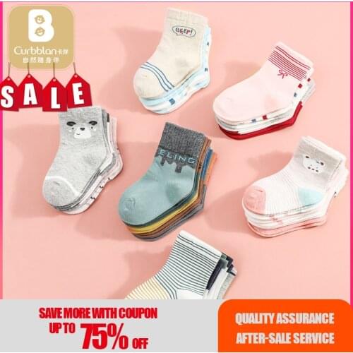 Curbblan 5Pairs Children Sock Breathable Girls Boys Sokcs Unisex Cotton Stripe Chaussette Enfant Garçon Skarpetki Dla dzieci