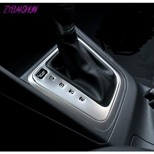 High Quality Stainless Steel Car Gear Panel Decoration Cover Ring for Hyundai Solaris 2 Verna 2017, Car Tuning Accessories