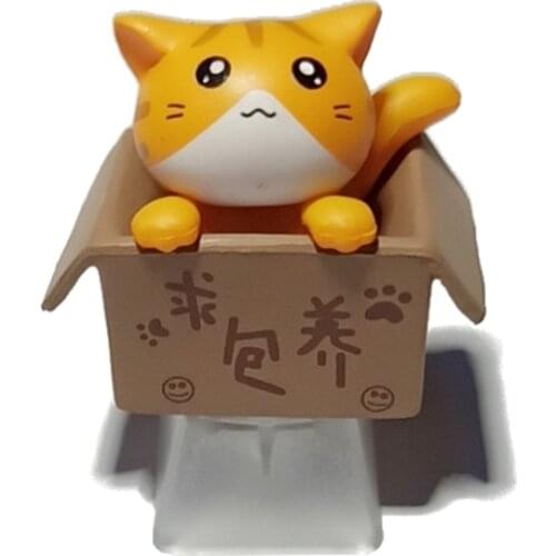 DIY ABS Cat Custom Cartoon Anime Keycap Bottom Backlit Keycaps Gift For Cherry MX Mechanical Keyboard Key Cap R4 Height OEM