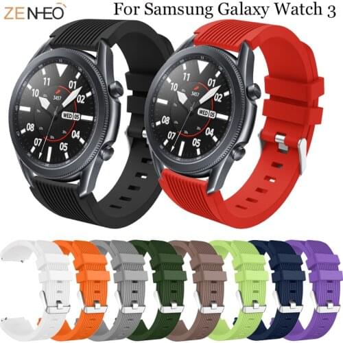 For Samsung Galaxy Watch 3 45mm Smart Watch silicone Bands For Galaxy Watch 3 41mm Replacement Bracelet Accessories