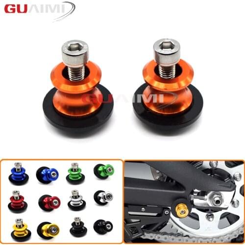 For SUZUKI GSR600 2006-2012 GSR750 2011-2015 SFV Gladius 2009-2014 Motorcycle Stand Screws 8mm Swingarm Sliders Spools