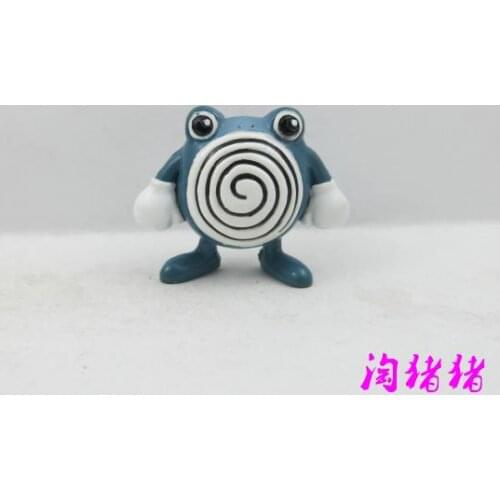 TOMY Pokemon Action Figure Genuine Anime Model Medium MC Poliwhirl Rare Out-of-print Ornament Toy
