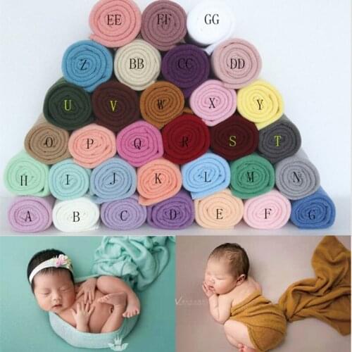 Stretch Knit Wrap Newborn Photography Props Knit Baby Jersey Stretch Wrap Photo Props Layer Newborn Swaddle Cocoon