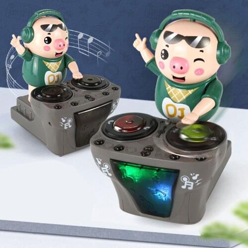 Electronic Robot Piggy With Dynamic Music Light For Home Boys Girls Aged 4-6 Years Old Pig Dancing Piggy Battery Powered Toy