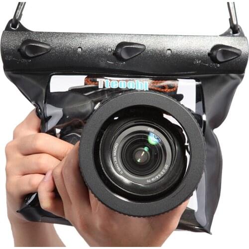 GQ-518ML Digital SLR Camera Cover Waterproof Rainproof Underwater Diving Camera Housing Case Pouch Dry Bag Camera Waterproof