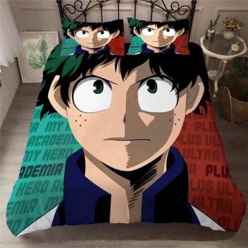 My Hero Academia Bedding Set 3d Duvet Cover Sets Comforter Bed Linen Twin Queen King Single Size Fashion Luxury Anime Cartoon