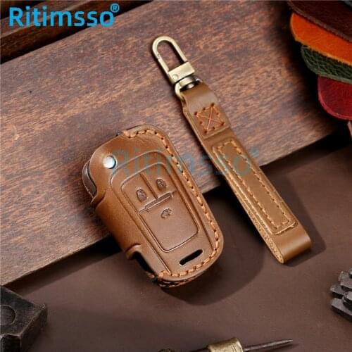Leather Car Key Holder Cover Case For Buick Chevrolet Cruze Aveo TRAX Opel Vauxhall Astra J Corsa Meriva Zafira Antara Mokka