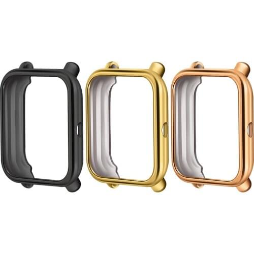 TPU Plated Metal Protective Case For Huami Mi Moving Youth Watch Protector Shell For Amazfit Lite Bip Protector Case Cover
