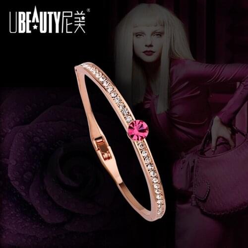 UBEAUTY Fashion Cuff Bangle & Bracelet Koop Populaire Armband Voor Vrouwen Crystal Stretch Shine Wedding Gift For Women Jewelry