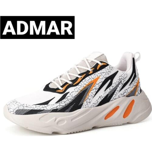 ADMAR Size 46 Clunky Sneakers For Men Casual Shoes Ins Fashion Men Running Shoes Breathable Male Footwear Zapatillas Hombre