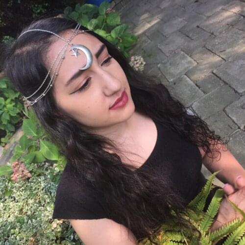 Retro Headband Wedding Hair Accessories Multi-layer Ladies Chain Hairband Headband Headwear Metal Piece Moon Star Style Headwear