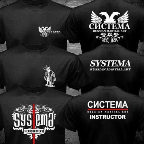 Systema Spetsnaz Russian T shirt men Army Martial Art Hand to Hand Combat short sleeve printed top tee shirt US size
