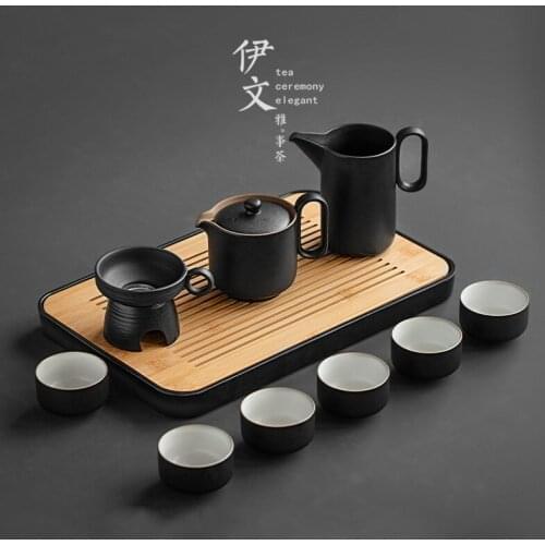 Japanese Ceramic Tea Sets Kung Fu Full Teaware Tea Flower Handmade Tea Set Green Tea Cup Teapot Taza Te Japones Teaware BC50TS