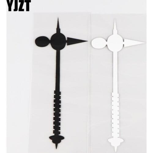 YJZT 5.6CM×17.6CM Creative Ancient Weapon And Personalized Car Sticker Decoration Pattern Vinyl Car Decal 1C-0086