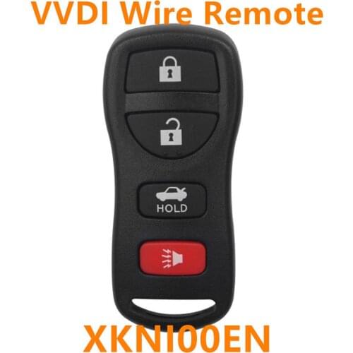 10pcs/lot Xhorse universal VVDI wire remote control XKNI00EN no transpponder chip for Nissan 4 button VVDI Mini Key Tool VVDI2