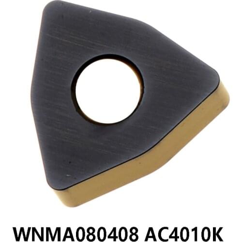 100% Original WNMA0804 WNMA080408 AC4010K WNMA 080408 Carbide Inserts Lathe Cutter Turning Tools 10pcs/box