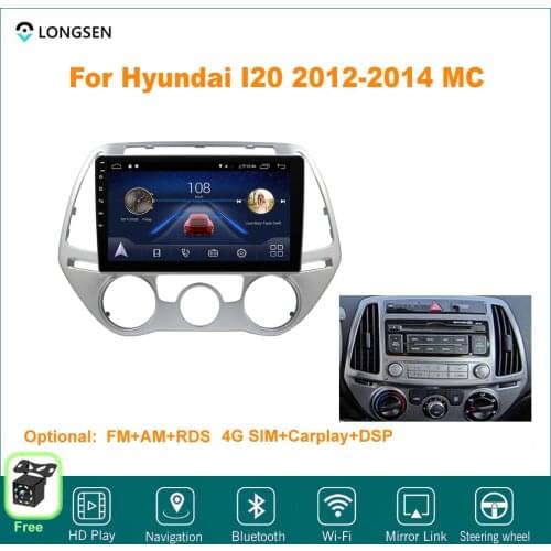 9" Android 10 For Hyundai I20 2012,2013,2014 MC Multimedia Video GPS Navigation Car DVD Player Auto Stereo Radio Navi