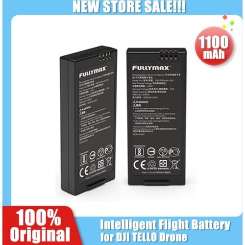 1Pc Original DJI TELLO Drone Battery Accessories Max 13-min Flight Time 1100 mAh 3.8 V Designed DJI TELLO Flight Battery