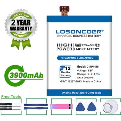 LOSONCOER Battery 3900mAh C11P1410 Battery For ASUS Zenfone 5 Lite A502CG