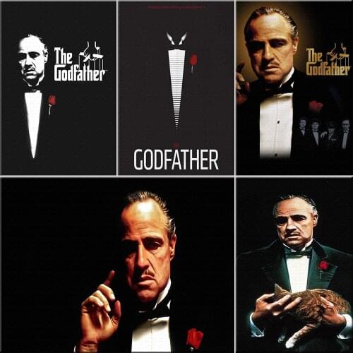 Diamond Painting The God Father Classic Movie Poster Cross Stitch DIY Mosaic Embroidery Rhinestone Home Decoration Unique Gift