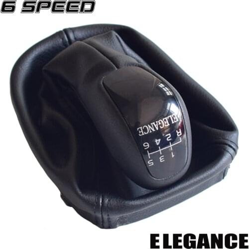 Car 5 6 Speed MT Complete Gear Shift Knob Shifter Leather Gaitor Boot Cover For Mercedes Benz C Class W203 S203 Elegance Classic