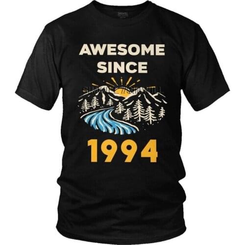 Awesome Since Born In 1994 T-shirt Men Streetwear T Shirts Short Sleeve 27th Birthday Tshirts Cotton Tee Tops Clothes