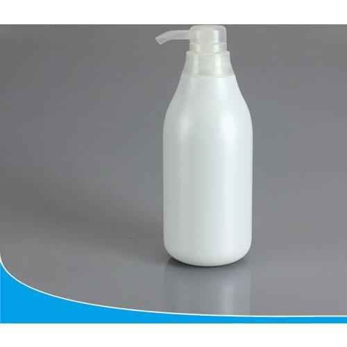 White 500ml 10pcs/lot cosmetic bottles, empty shampoo lotion pump container plastic cosmetic packaging with dispenser,shower gel