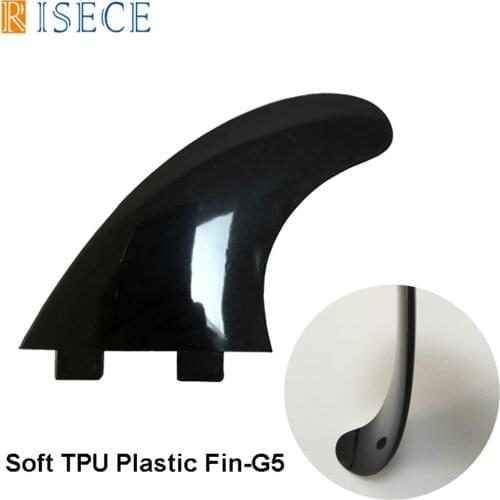 Free shipping FCS Soft Fin G5 Soft Plastic Surfboard Fins Black FCS Tri Fins 3pc/set