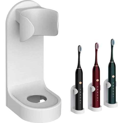 Electric Toothbrush Holder Bathroom Holder Wall Mount Traceless Toothbrush Stand Rack Space Saving Bathroom Accessories