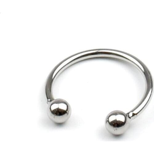 Dual Ball Stainless Steel Cock Head Glans Penis Ring Sex Increase Orgasm Sex Products for Men 30X8mm TK-ing