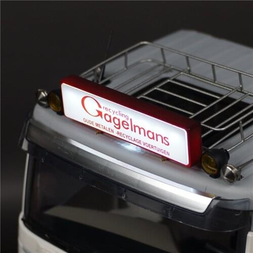 Toys Tamiya 1/14 Rc Tractor Volvo750 Scania Truck Advertising Light Box Upgrade Part FH16 56360