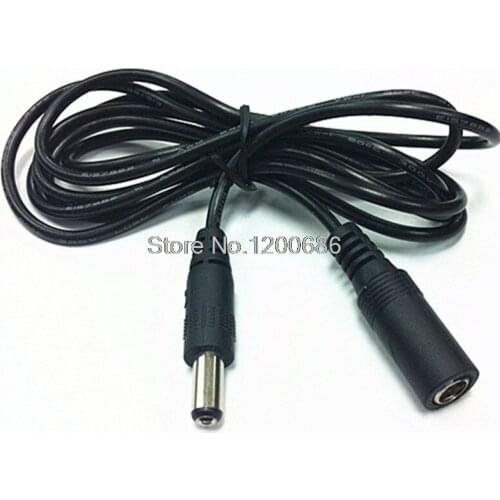 0.5MM2 power cord 12V white DC DC5.5 2.1 extension cable male to female Extension wire harness monitoring router available