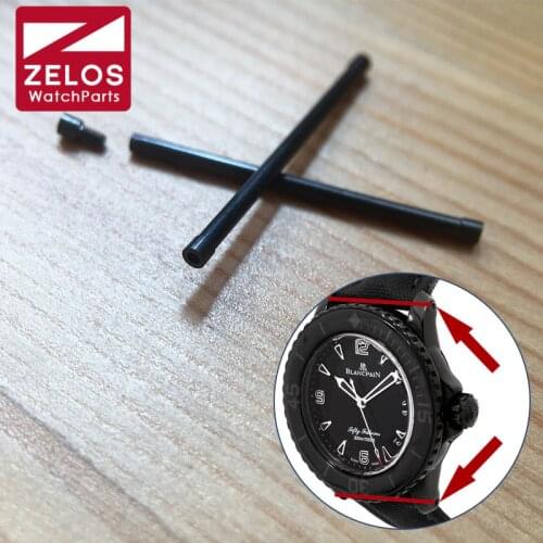 Band bar ear rod link kit screw tube for Blancpain Fifty Fathoms 45mm Black Knight watch