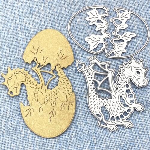 Dinosaur Eggs Metal Cutting Dies Custom Embossing Mold DIY Scrapbooking Album Paper Craft Knife Mould Cards Blade Punch Stencils