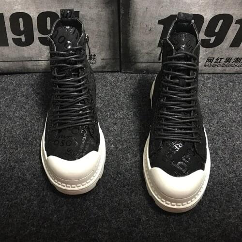 2020 New original Men Boots Fashion High-top Military Ankle Shoes Comfortable Sneakers Men Casual Shoes