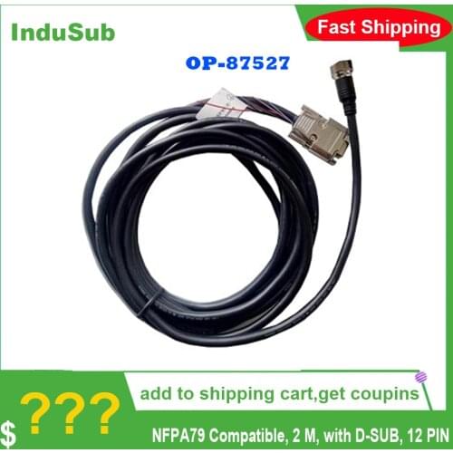 OP-87527 Control Cable NFPA79 Compatible 2 M with D-SUB 12 PIN