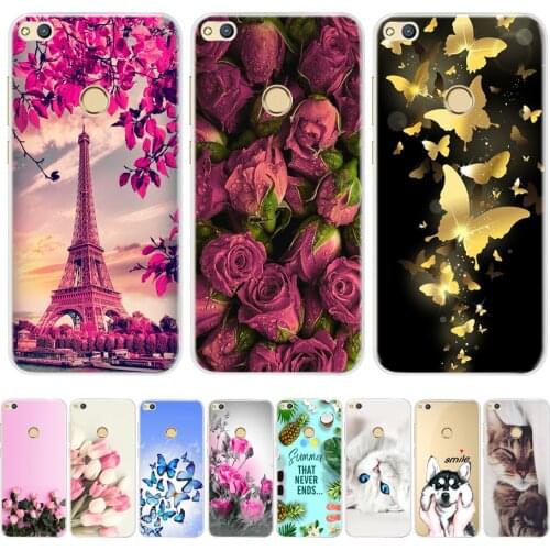 Silicone Case For Huawei P8 Lite 2017 Case Cover Soft TPU Back Cover For Huawei P9 Lite GR3 2017 Phone Case Honor 8 Lite Fundas
